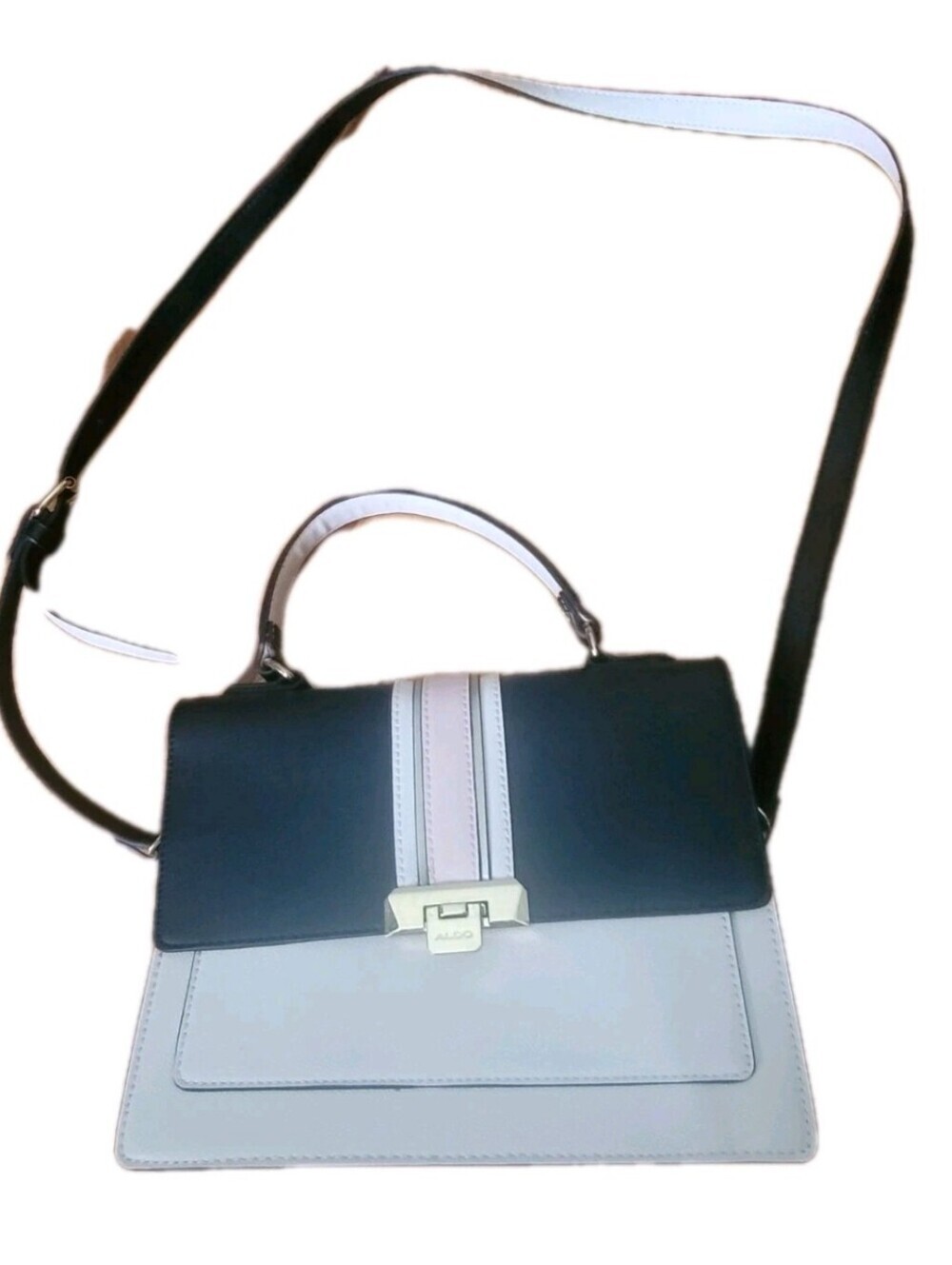 Aldo Satchel Top-Handle Crossbody Bag Black Cream Pink Clean Girl Soft Girl
